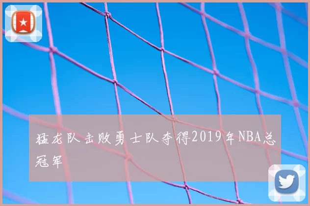 猛龙队击败勇士队夺得2019年NBA总冠军