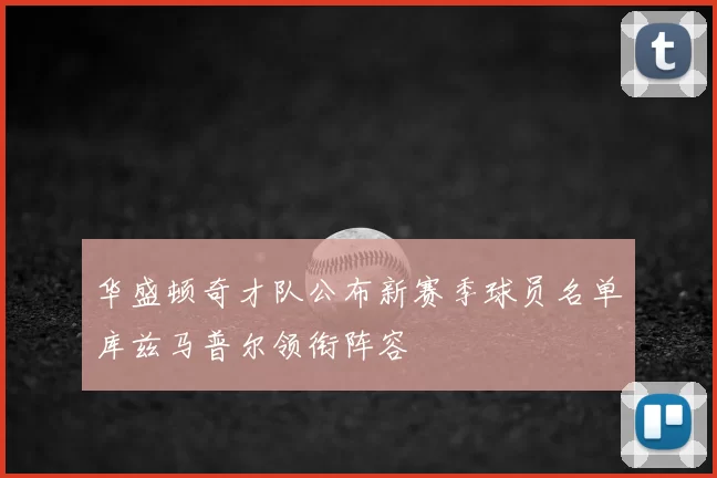 华盛顿奇才队公布新赛季球员名单库兹马普尔领衔阵容